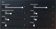 Sevou's camera sensitivity settings
